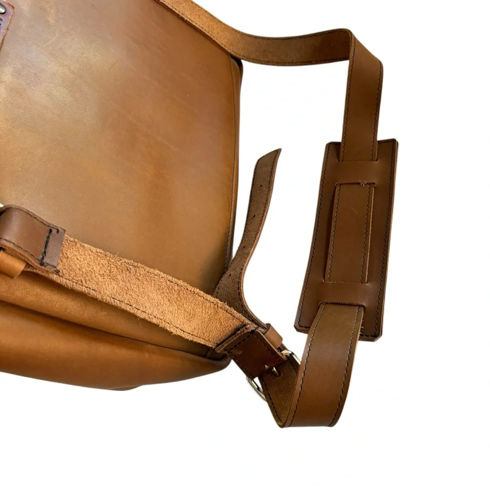 Copper River Bag Company Messenger Shoulder Bag Tan Leather